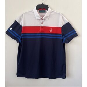 Payne Stewart Pinehurst 1895 Golf Polo Shirt Mens XL 1999 US Open Colorblock